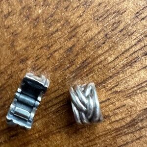 Twisted Kno Clip pair for moments barrel clasp bracelet